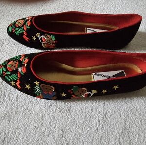 Festive Embroidered Women's Flats